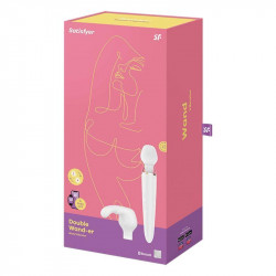 Massager Double Wand er with APP White